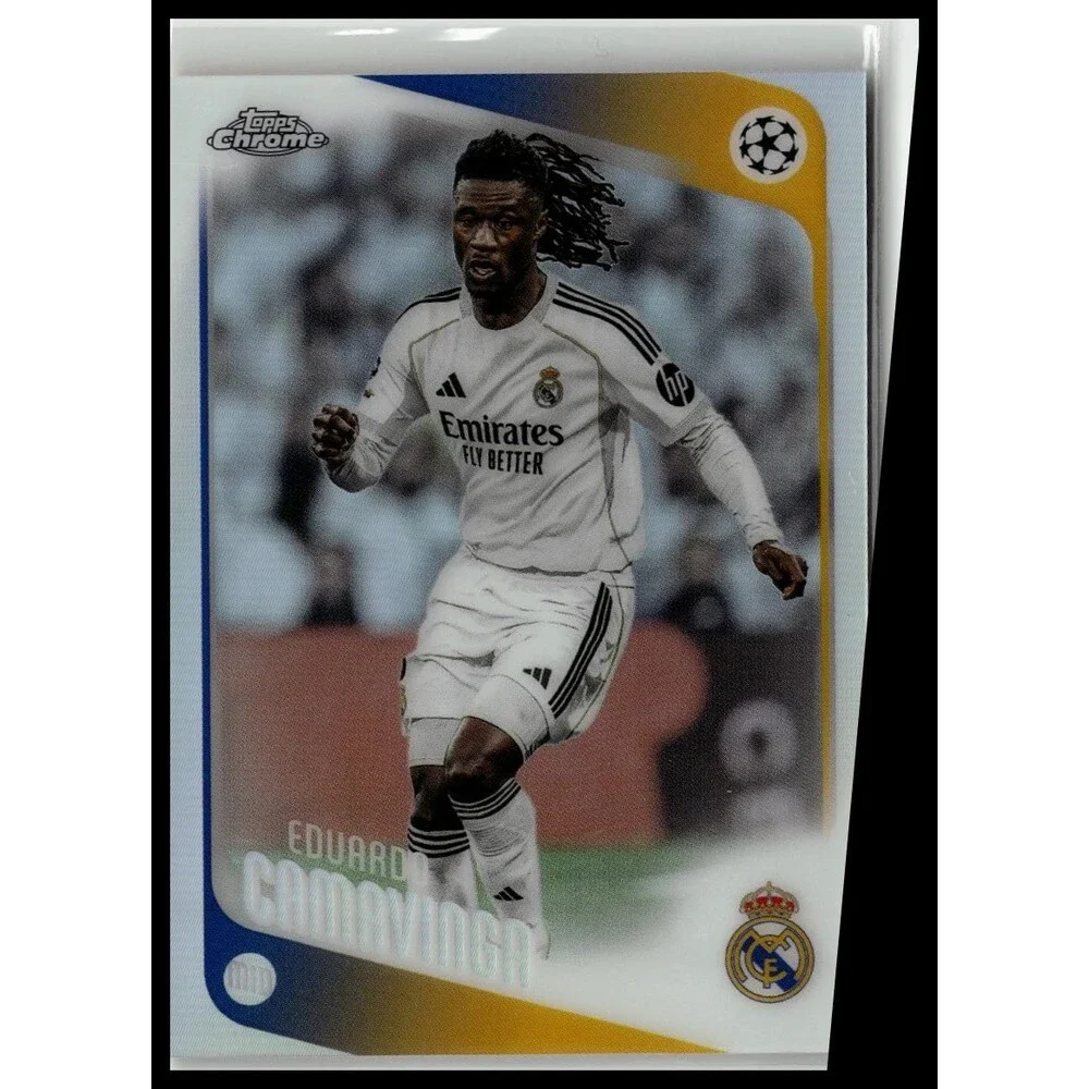 2025-26 Topps Chrome UEFA Eduardo Camavinga #31 Real Madrid CF Refractor